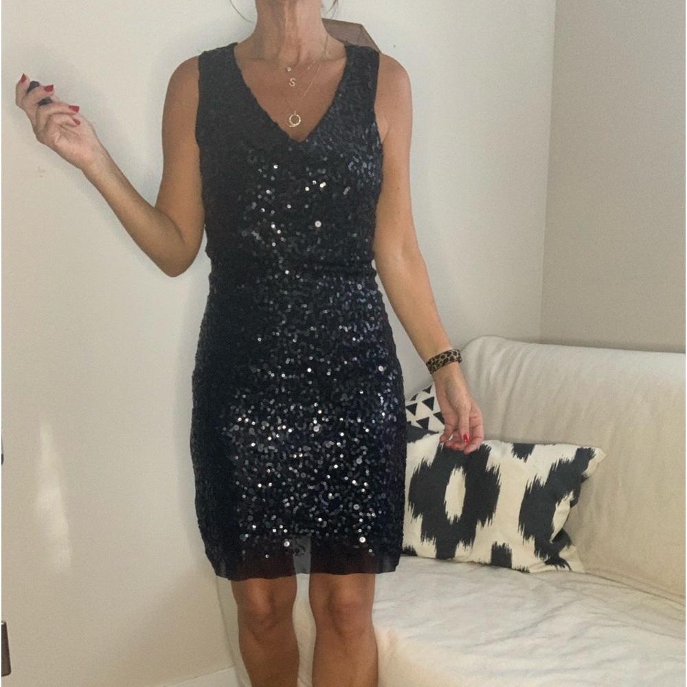 Black Sequin Dress